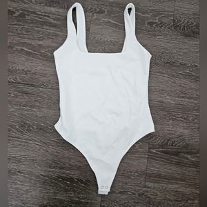 Good American White Scuba Tank Bodysuit